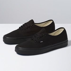 Black on Black Authentic Vans!